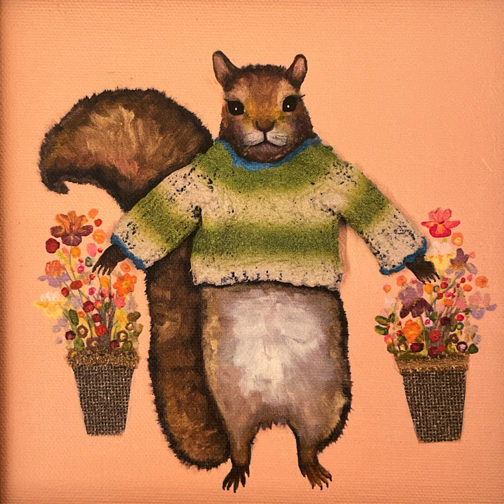 Squirrel in a Fuzzy Sweater by Eli Halpin