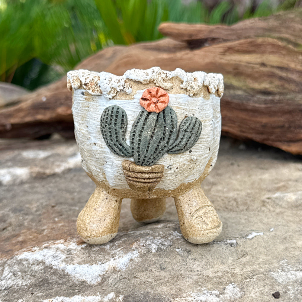 handmade ceramic plant pot Jurian Handcrafted Pot- Classic Cactus – Cedar Creek Farmhouse