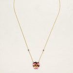 Garden Pansy Pendant Necklace