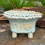 Jurian Handcrafted Pot- Sky Blue Short Oval