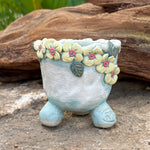 Jurian Handcrafted Pot- Yellow Flowers