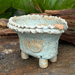 Jurian Handcrafted Pot- Sky Blue Short Oval