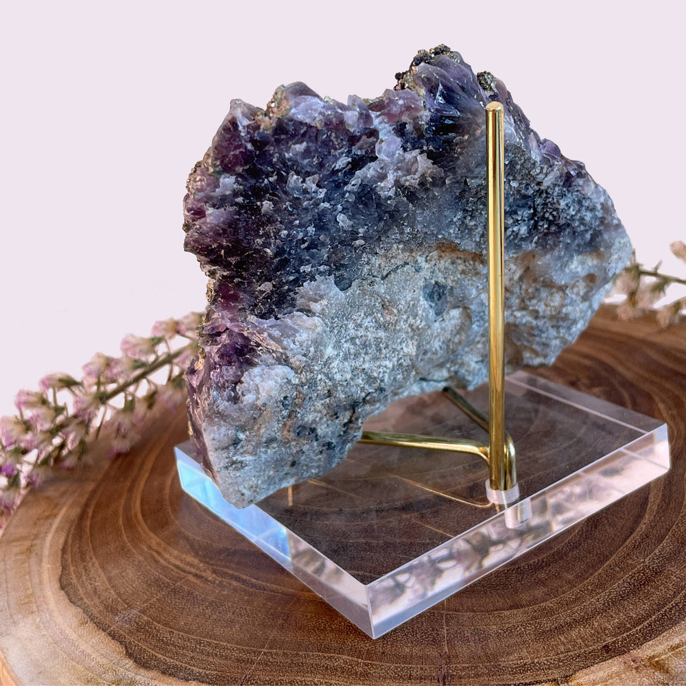 Amethyst, Pyrite, Sphalerite (Large Formation)