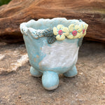 Jurian Handcrafted Pot- Yellow Flowers