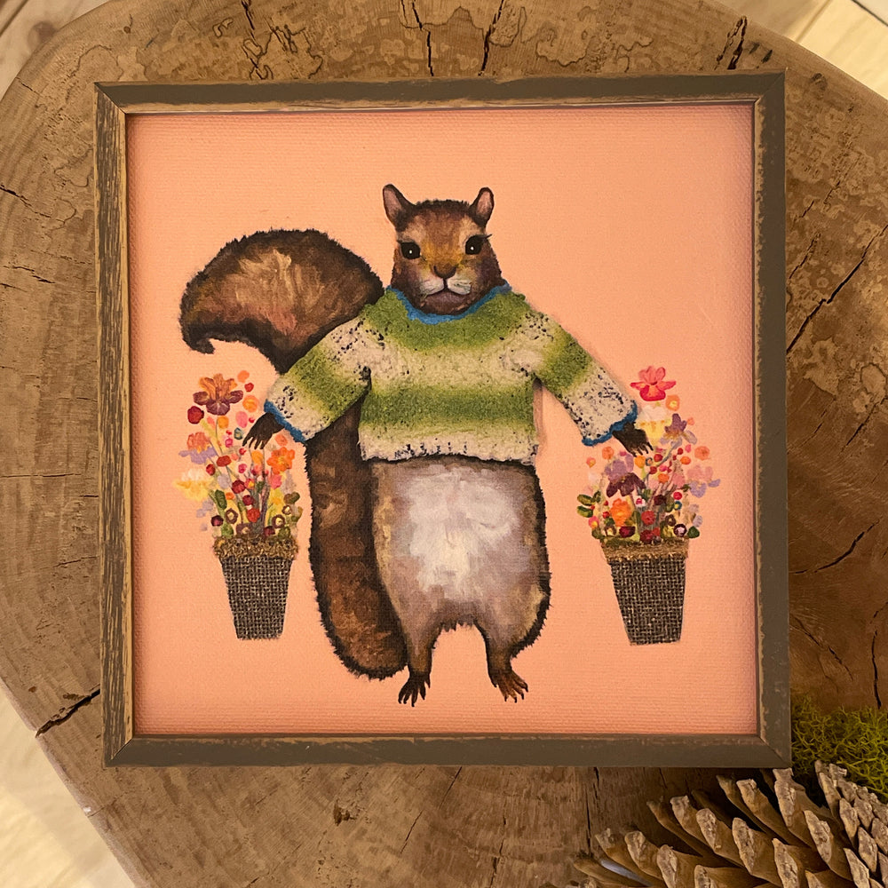 Squirrel in a Fuzzy Sweater by Eli Halpin