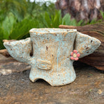 Jurian Handcrafted Pot- Three Hole Planter