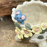 Jurian Handcrafted Pot- Blue Mouse