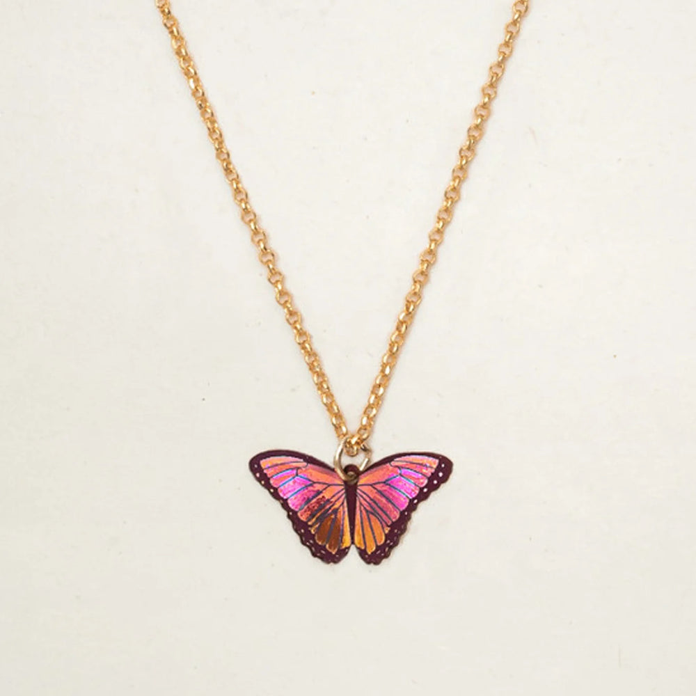Bella Butterfly Necklace for Kids (Living Coral)