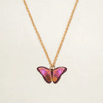 Bella Butterfly Necklace for Kids (Living Coral)