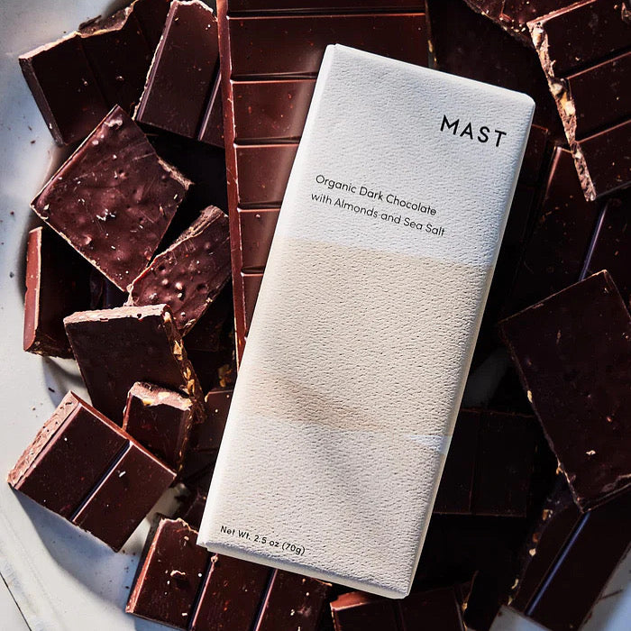 Organic Dark Chocolate with Almond and Sea Salt