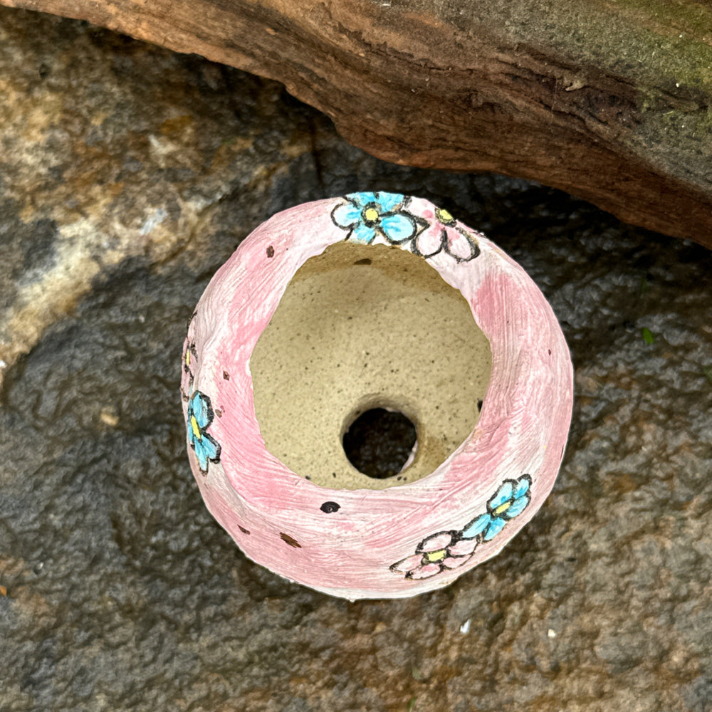 Jurian Handcrafted Pot- Small Ombre Pink