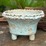 Jurian Handcrafted Pot- Sky Blue Short Oval