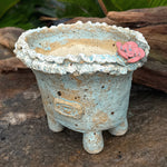 Jurian Handcrafted Pot- Sky Blue Short Oval