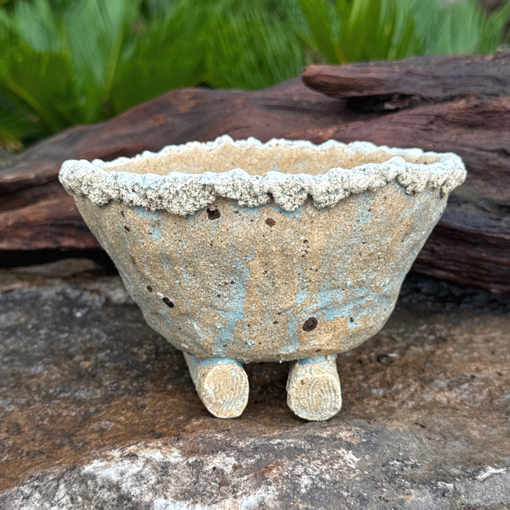 Jurian Handcrafted Pot- Neutral Cacti