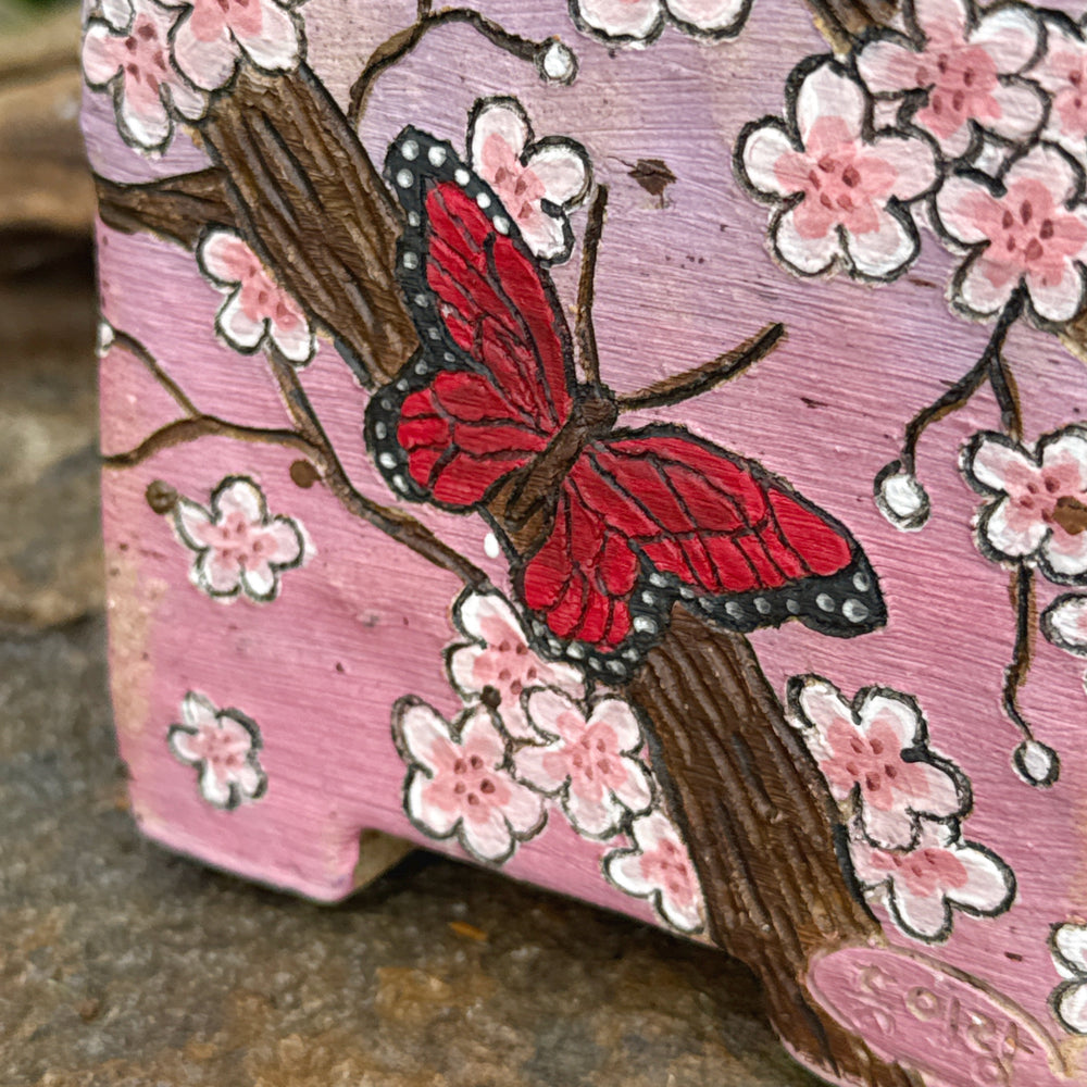 Jurian Handcrafted Pot- Square Butterfly