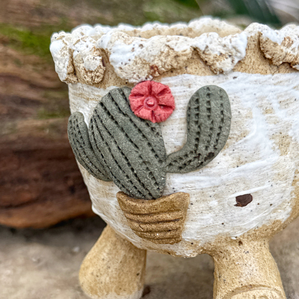 Jurian Handcrafted Pot- Classic Cacti