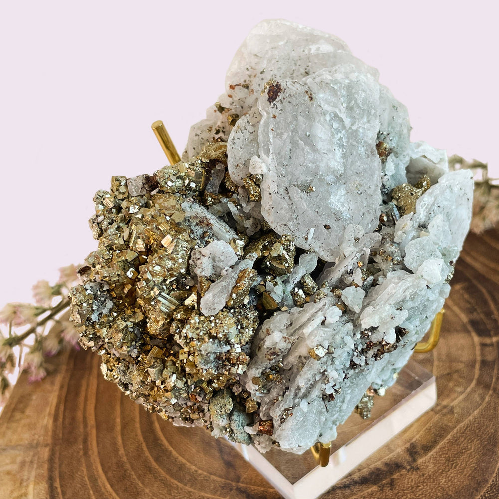 Quartz and Pyrite, (Large Formation)