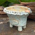 Jurian Handcrafted Pot- Sky Blue Short Oval