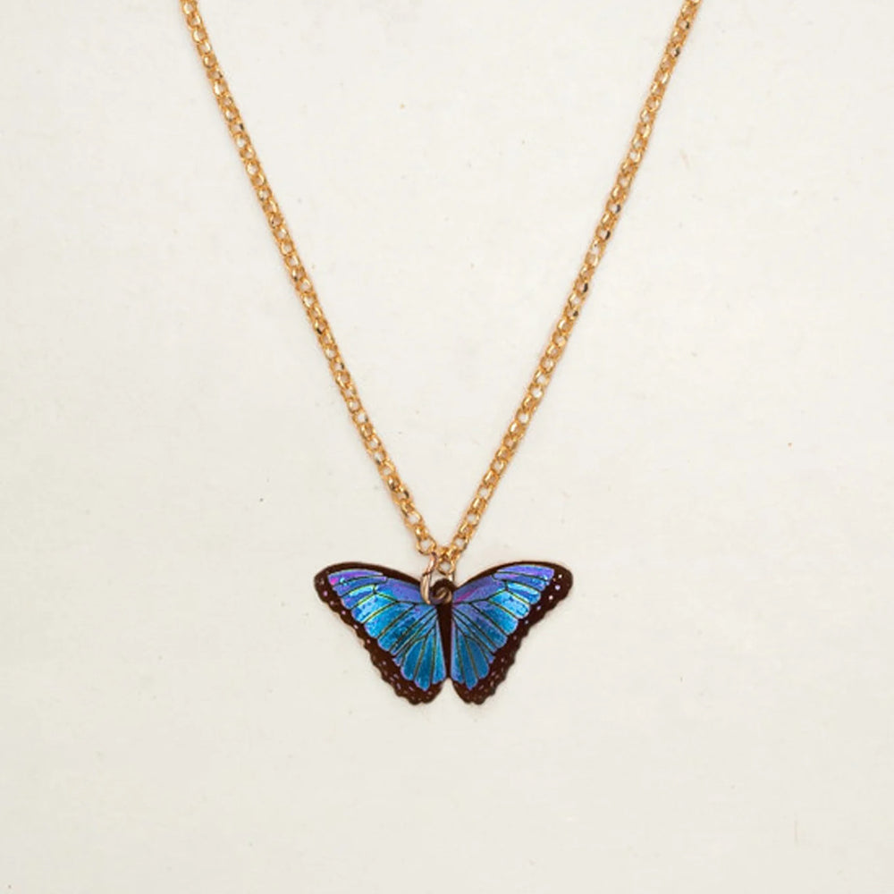 Bella Butterfly Necklace for Kids (Blue Radiance)