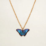 Bella Butterfly Necklace for Kids (Blue Radiance)