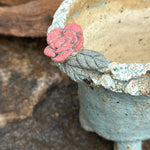 Jurian Handcrafted Pot- Sky Blue Short Oval