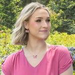 Blooming Butterfly Necklace (Radiant Pink)