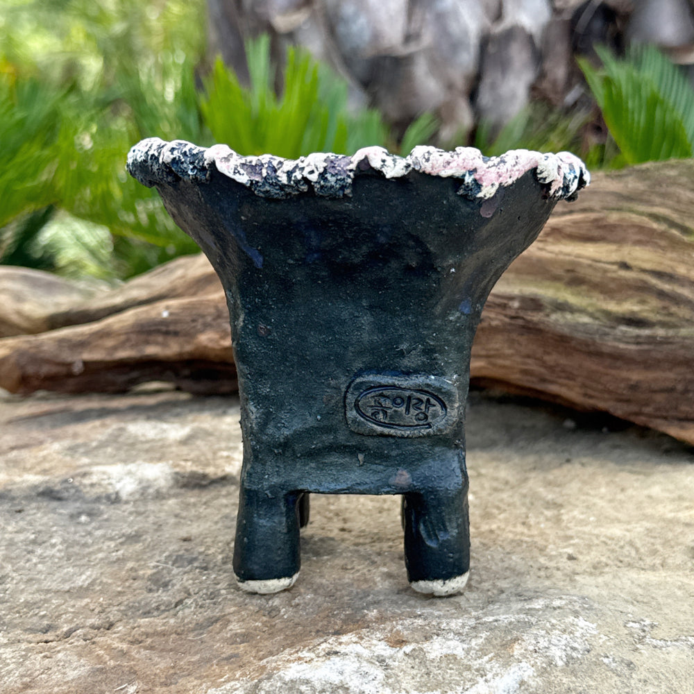 SALE! Jurian Handcrafted Pot- Midnight Blue, Classic Taper