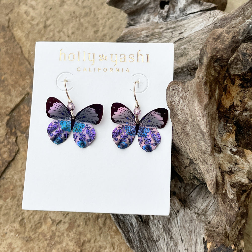 Blooming Butterfly Earrings (Radiant Purple)