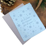 STOCKING STUFFER SALE! Snow Letterpress Card