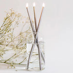 Wylie Vase Set with Silver Everlasting Candles