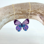Blooming Butterfly Necklace (Radiant Purple)