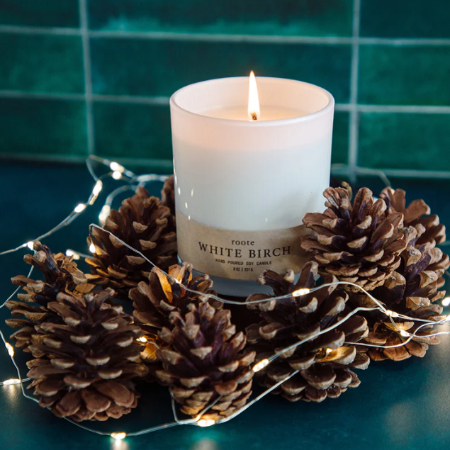 NEW! White Birch Holiday Candle