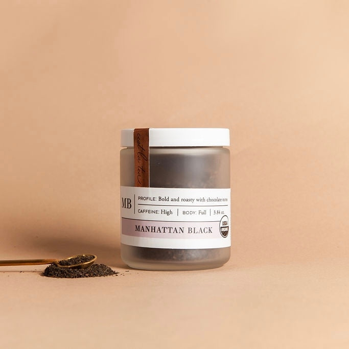 MANHATTAN BLACK Tea Jar Cedar Creek Farmhouse