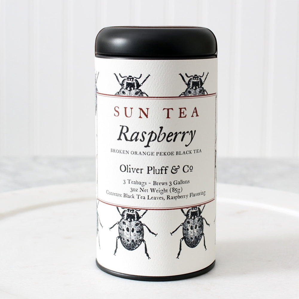 Raspberry Sun Tea