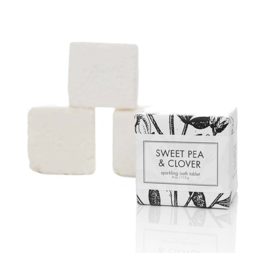 NEW! Sweet Pea & Clover Sparkling Bath Tablet