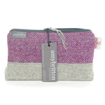 Harris Tweed® Zippered Bag (Heather Purple)