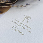 NEW! 'Your Love Story is One for the Ages' Letterpress Card