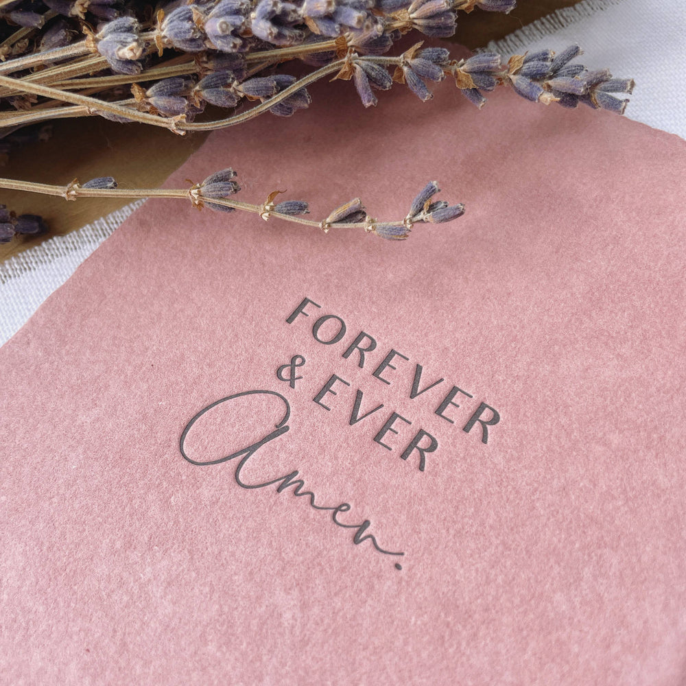 NEW! 'Forever and Ever' Letterpress Card