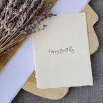NEW! 'Happy Birthday' Letterpress Card