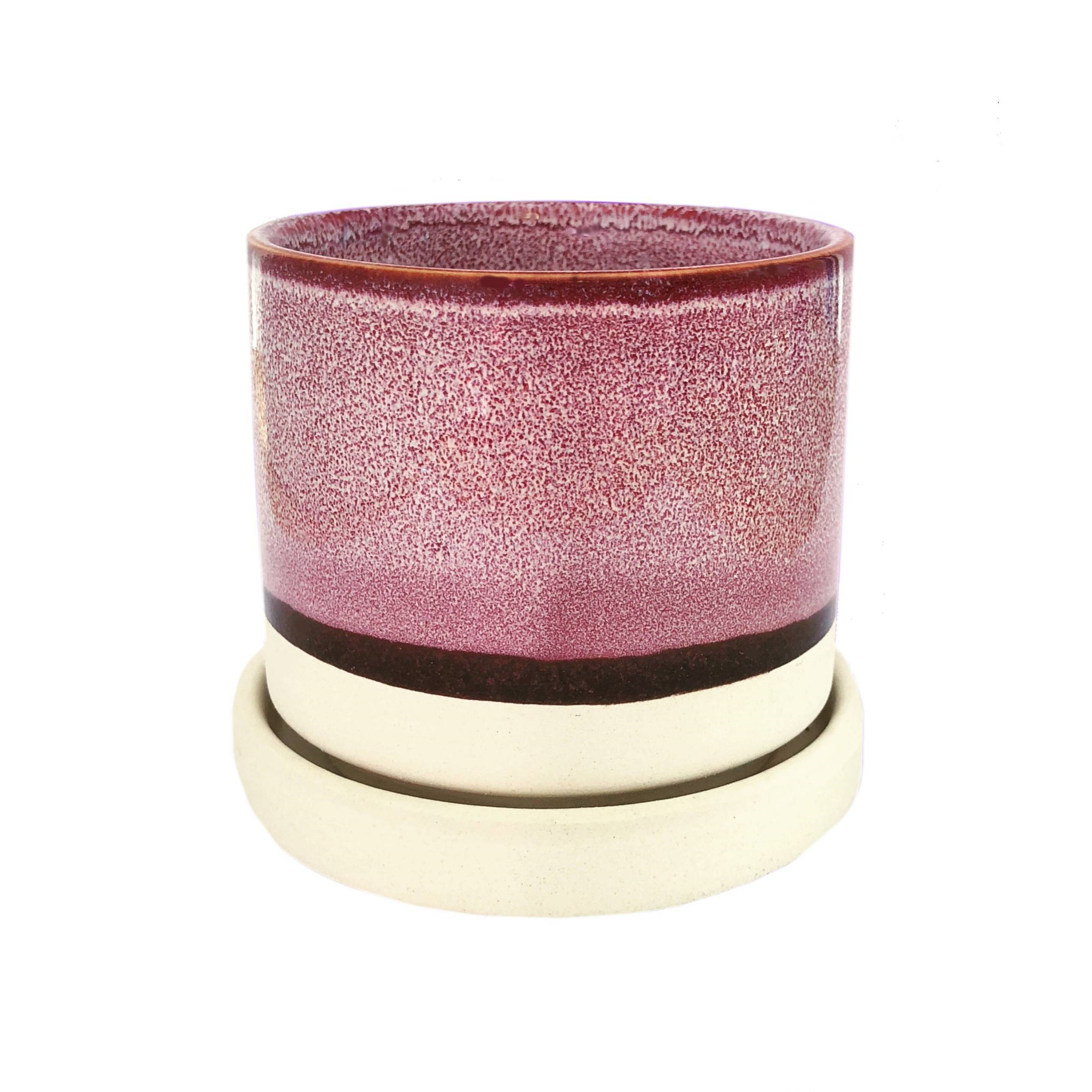 3" Chive Minute Pot- Raspberry