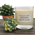 Succulent Candle (by Great Bear Wax Co.)